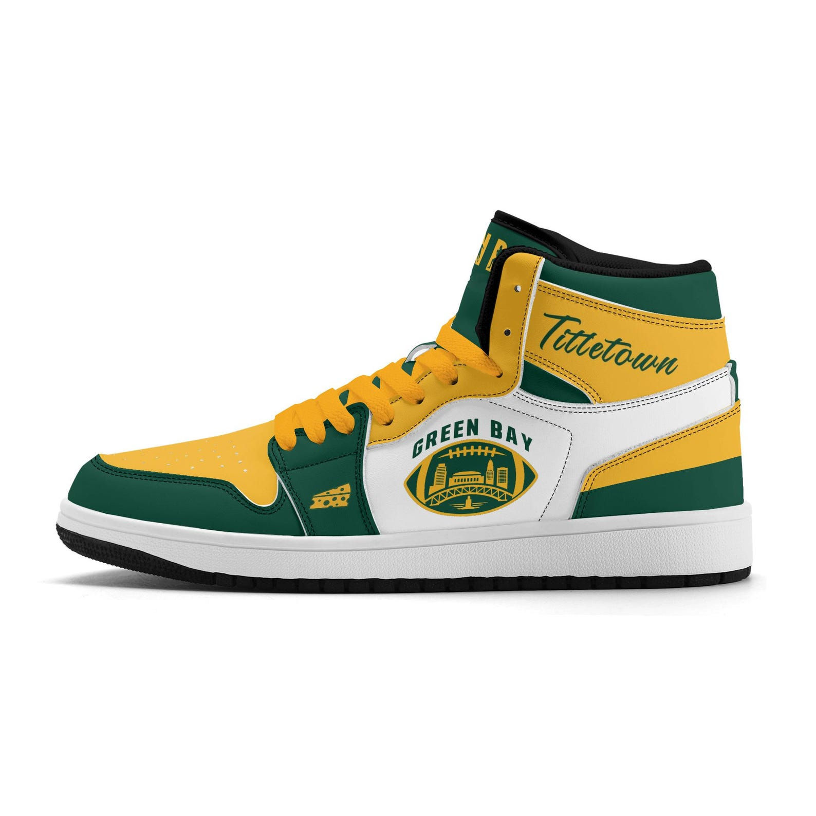 Green Bay Football Team Shoes for Men & Women Team Themed Football Sport Shoes C