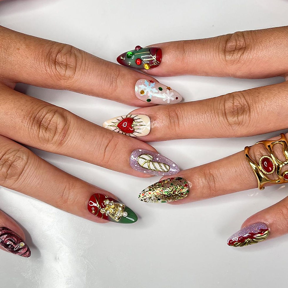 Thumbnail: press on nails, custom press on nails, fake nails, Nails Art