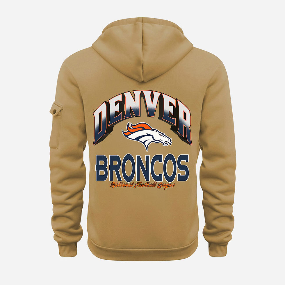 Thumbnail: Denver Broncos Gold Quarter Zip Hoodie