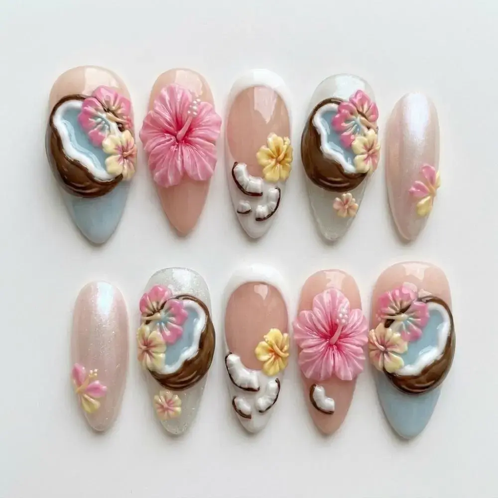 press on nails, custom press on nails, fake nails, Nails Art