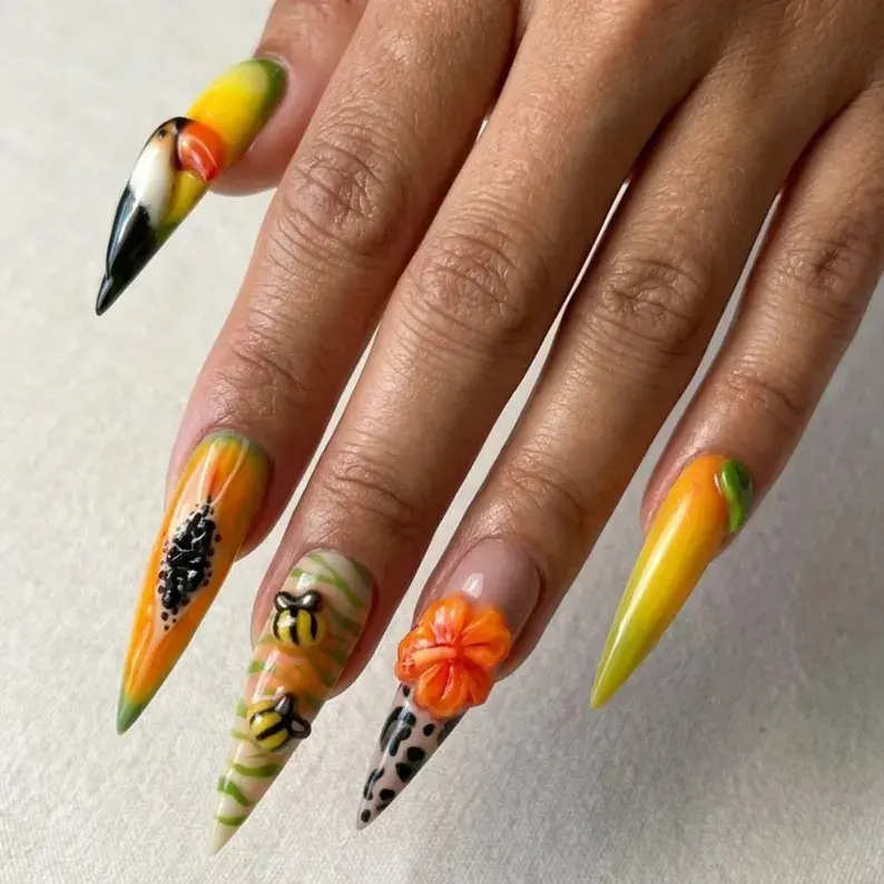 press on nails, custom press on nails, fake nails, Nails Art