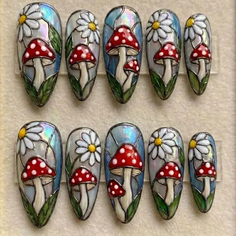 press on nails, custom press on nails, fake nails, Nails Art