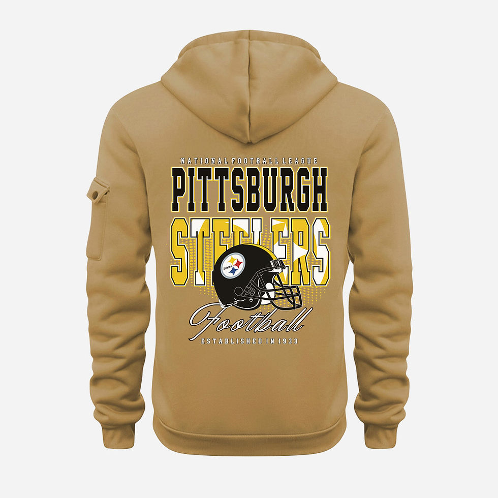 Thumbnail: Pittsburgh Steelers Gold Quarter Zip Hoodie