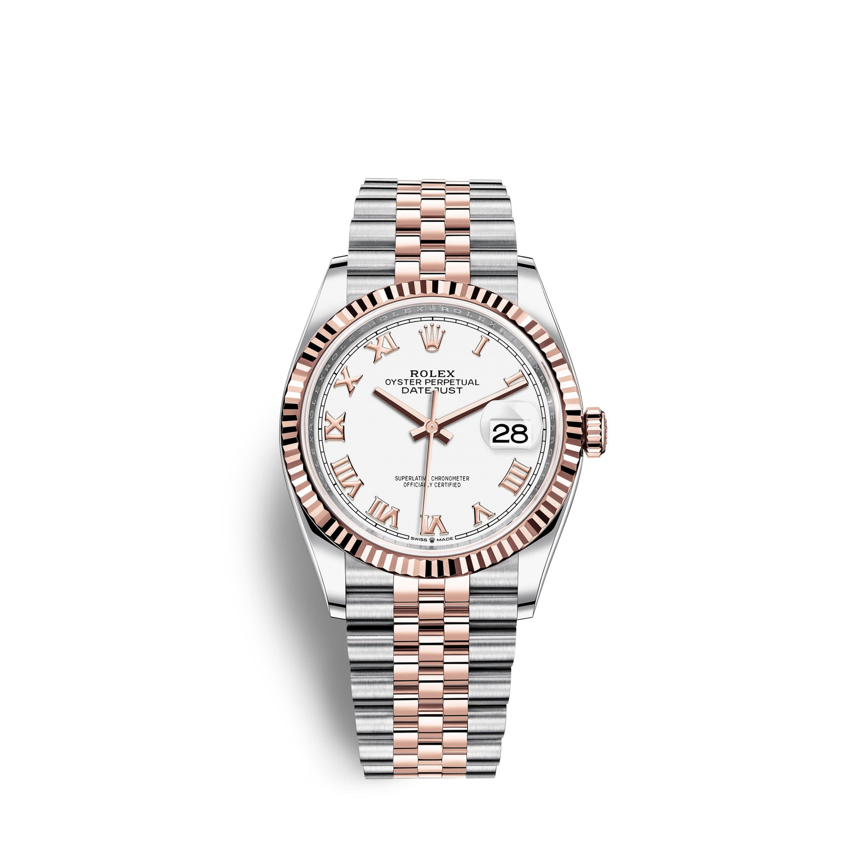 Rolex Datejust 36, 18k Everose Gold and Stainless Steel, 36mm Ref# 126231-0015