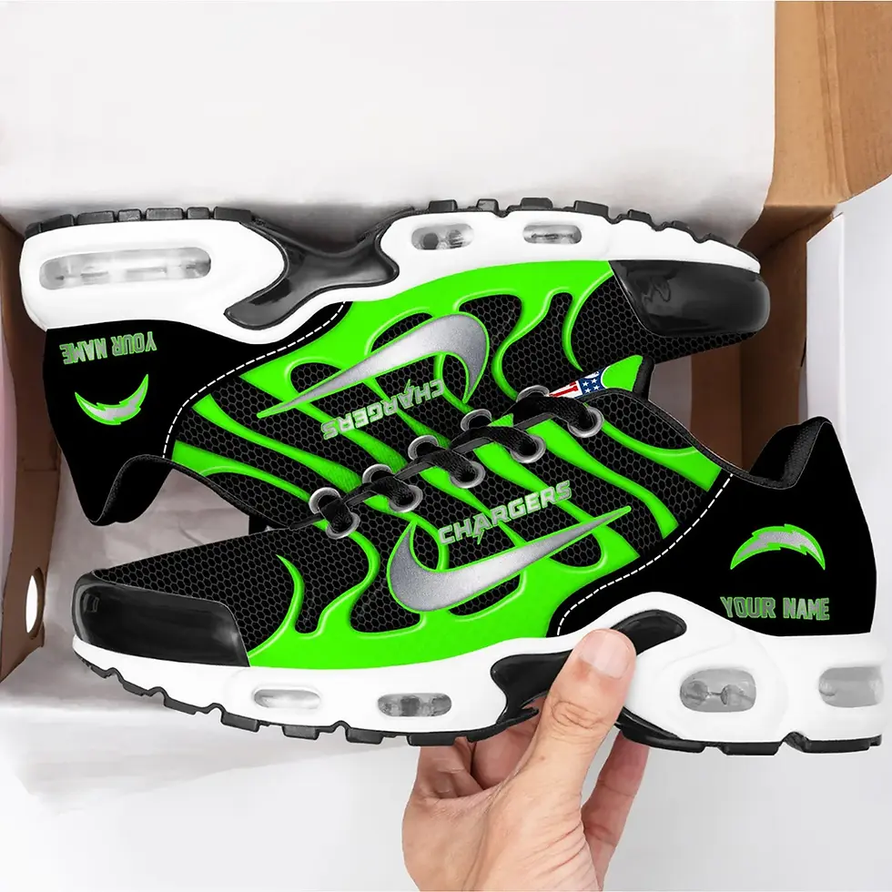 Thumbnail: Los Angeles Chargers Premium NFL Hi-Vis Safety Air Max Shoes