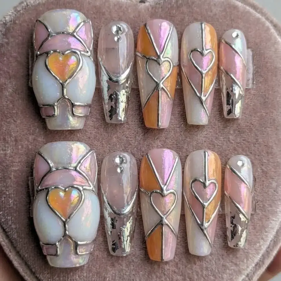 press on nails, custom press on nails, fake nails, Nails Art