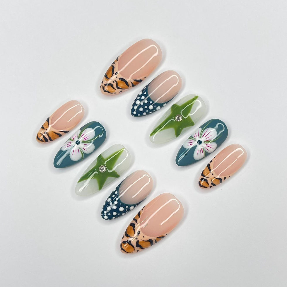 Thumbnail: press on nails, custom press on nails, fake nails, Nails Art