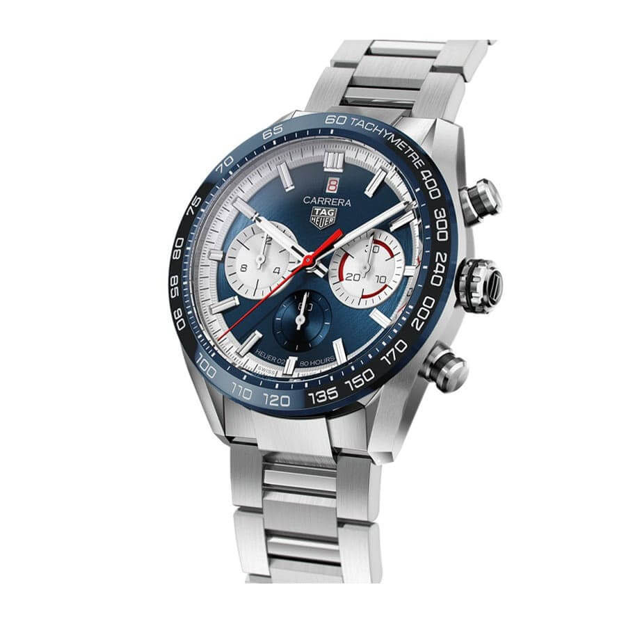 Thumbnail: TAG Heuer Carrera Chronograph CBN2A1E.BA0643 Blue Dial