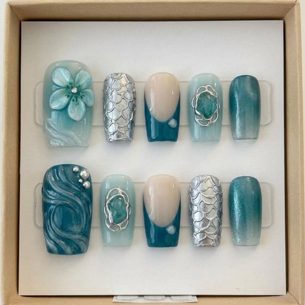 Thumbnail: press on nails, custom nails, fake nails, Nails Art, custom nail, Gift for her