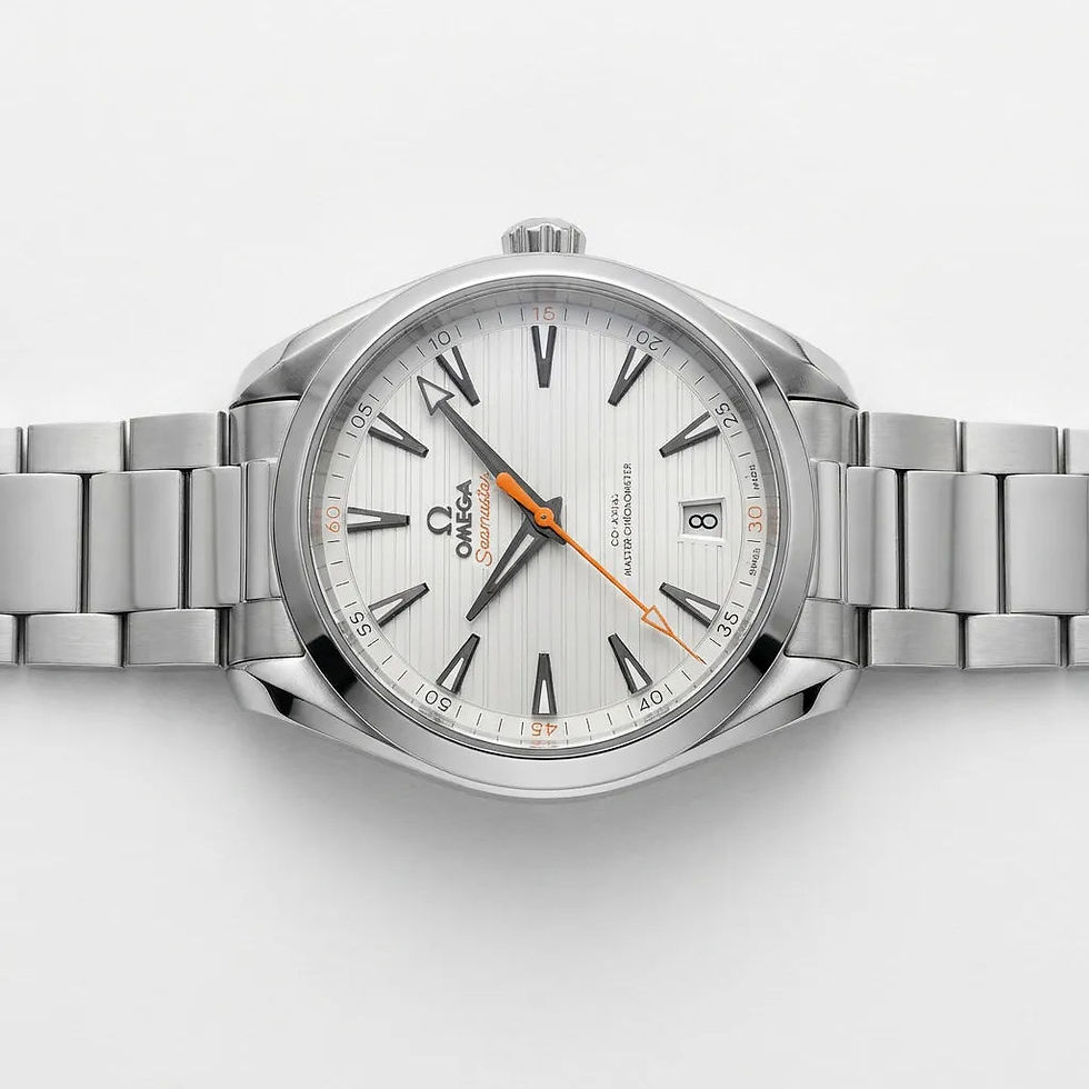 Thumbnail: Omega OM White Dial Silver Tone Bracelet Watch