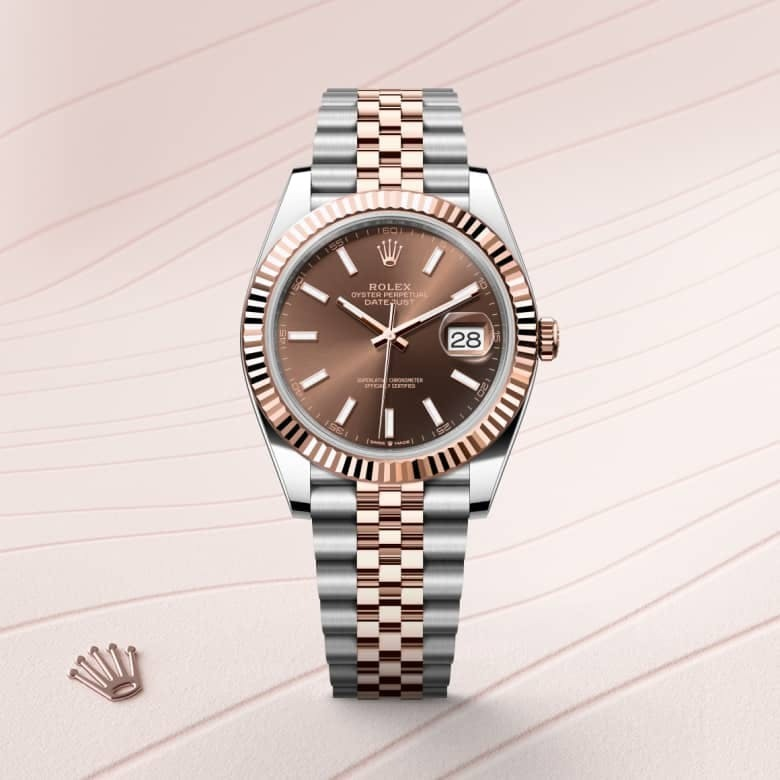 Thumbnail: Rolex Datejust 41, Oystersteel & Everose Gold, Fluted Bezel Ref# 126331-0002