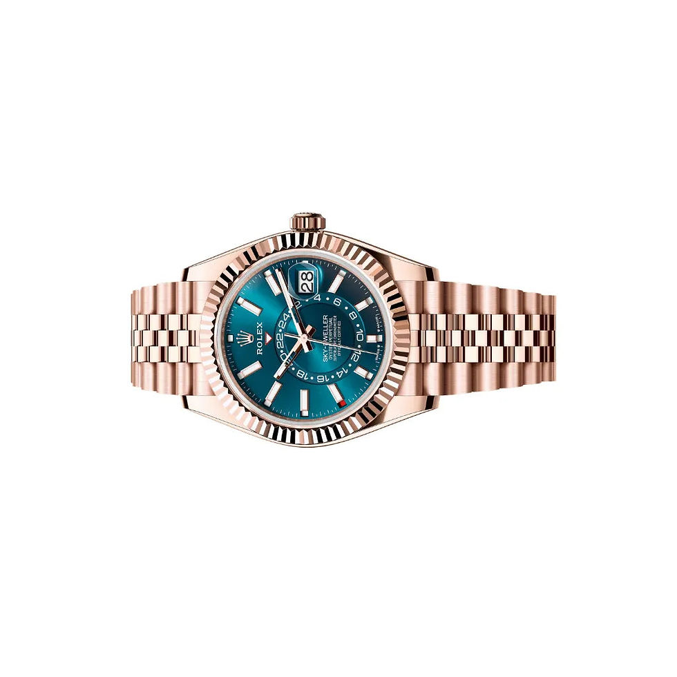 Thumbnail: Rolex Sky-Dweller Blue-Green Dial Oyster Men's Watch