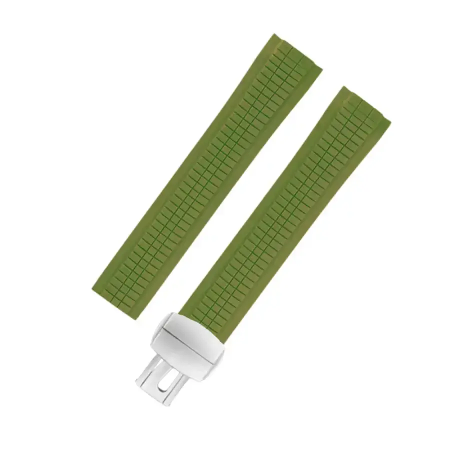 United Luxury Aquanaut Rubber Strap - Curved - Sage Green