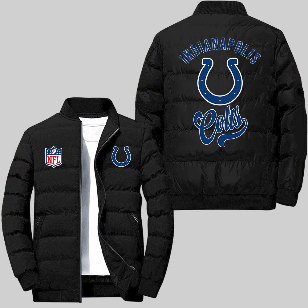 Indianapolis Colts NFL Team Logo American Football Harland Vintage Pattern Black