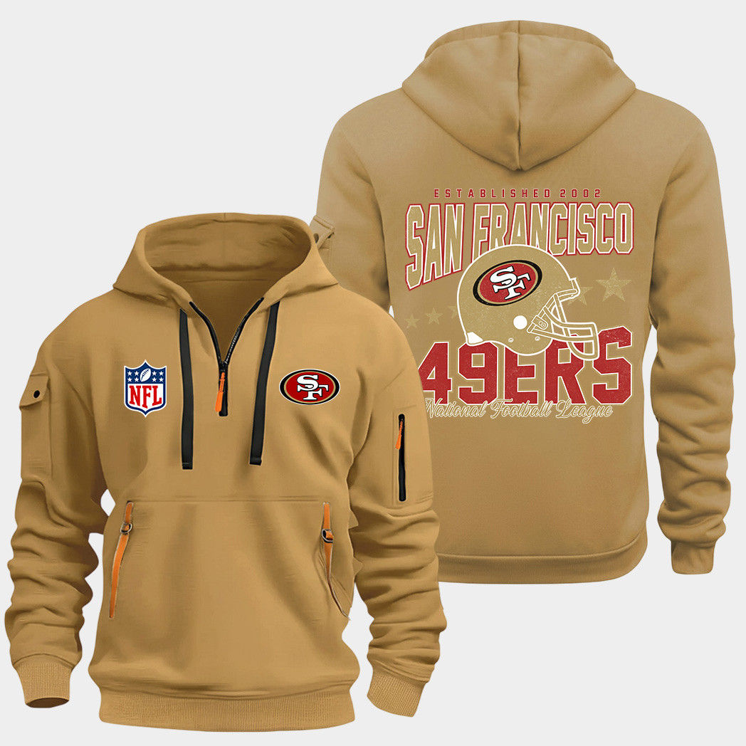 San Francisco 49ers Gold Quarter Zip Hoodie