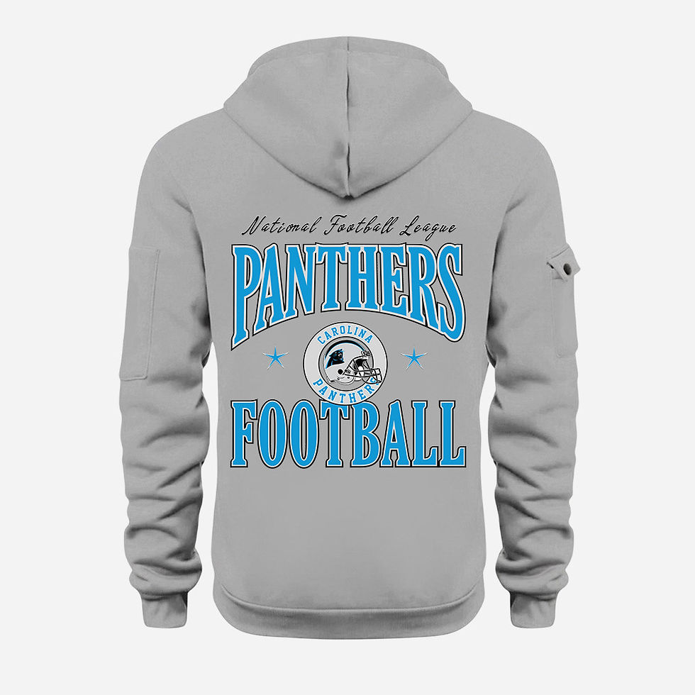 Thumbnail: Carolina Panthers Grey Quarter Zip Hoodie