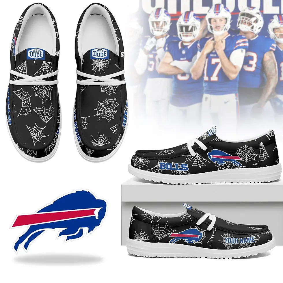 Thumbnail: Buffalo Bills Custom Air-Style Sneakers V.5