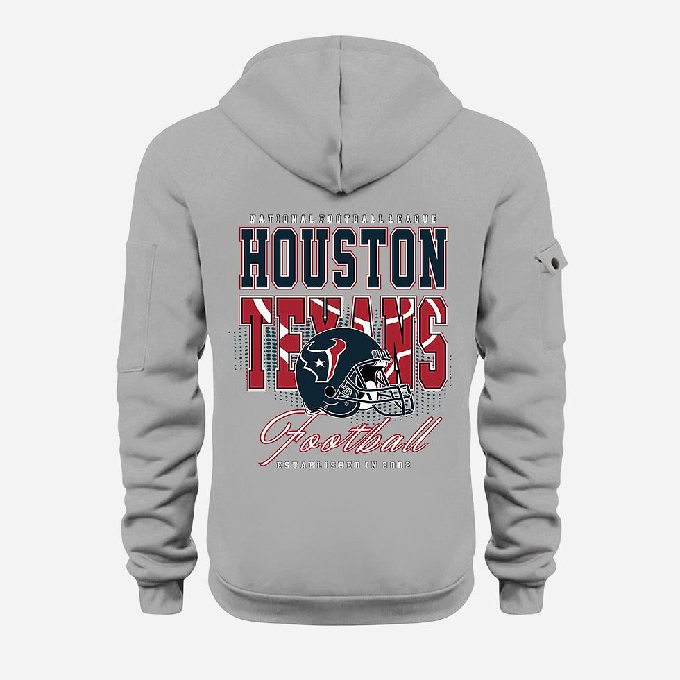 Thumbnail: Houston Texans Grey Quarter Zip Hoodie