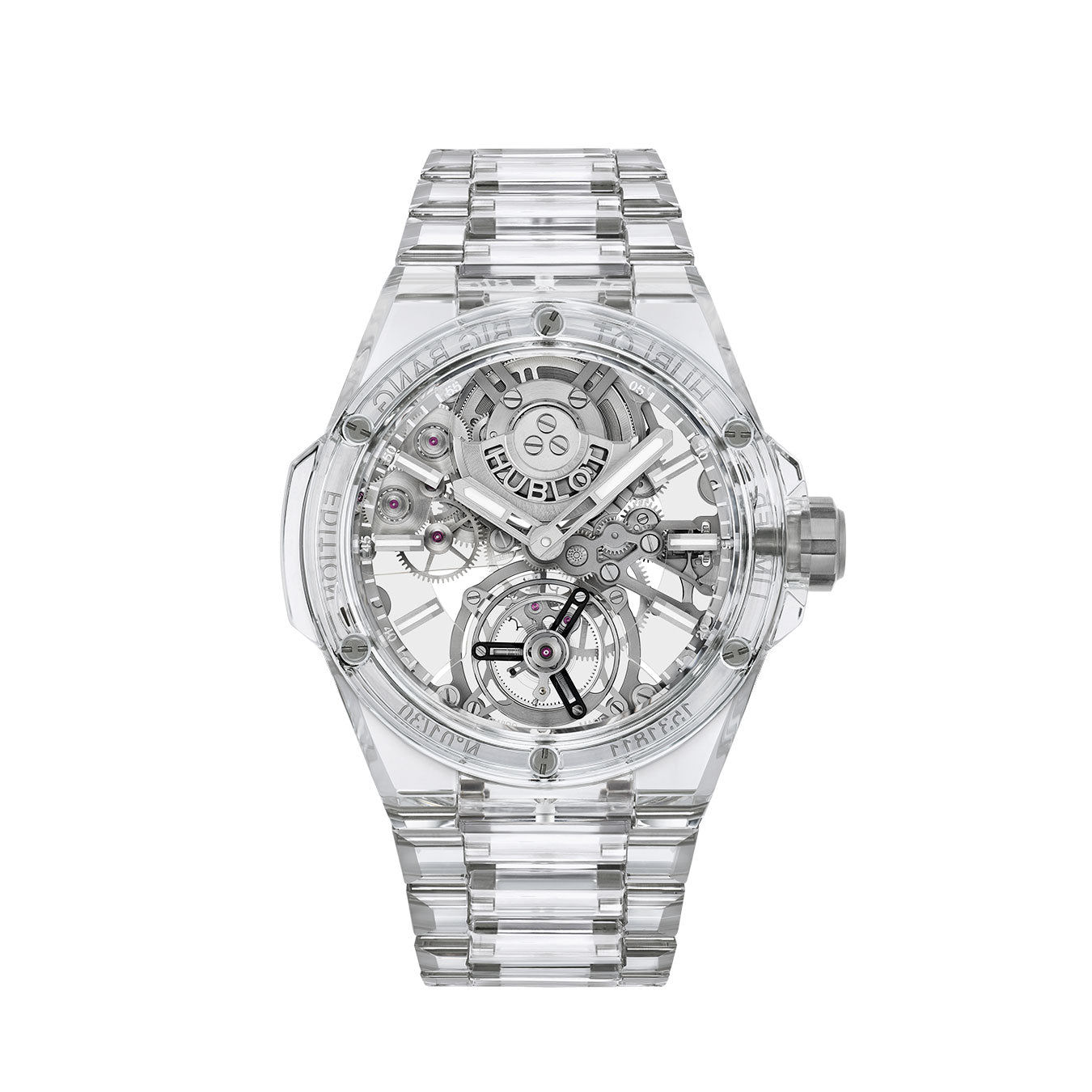 Hublot Big Bang Integrated Tourbillon Full Sapphire Ref# 455.JX.0120.JX