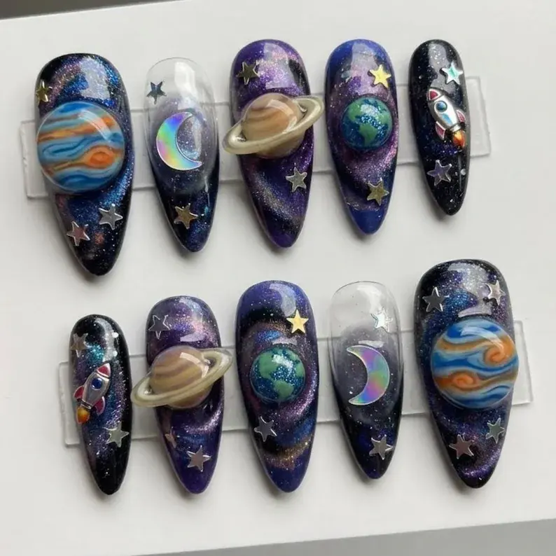 press on nails, custom press on nails, fake nails, Nails Art