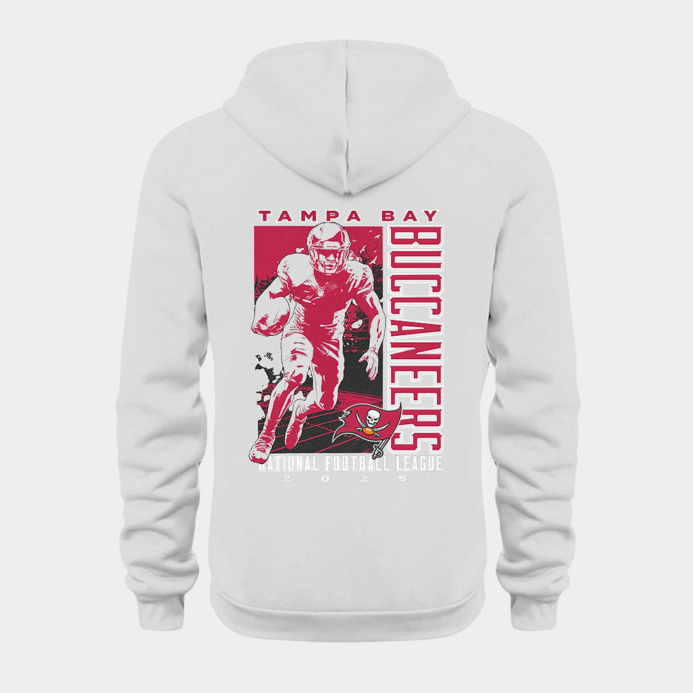 Thumbnail: Tampa Bay Buccaneers White Quarter Zip Hoodie