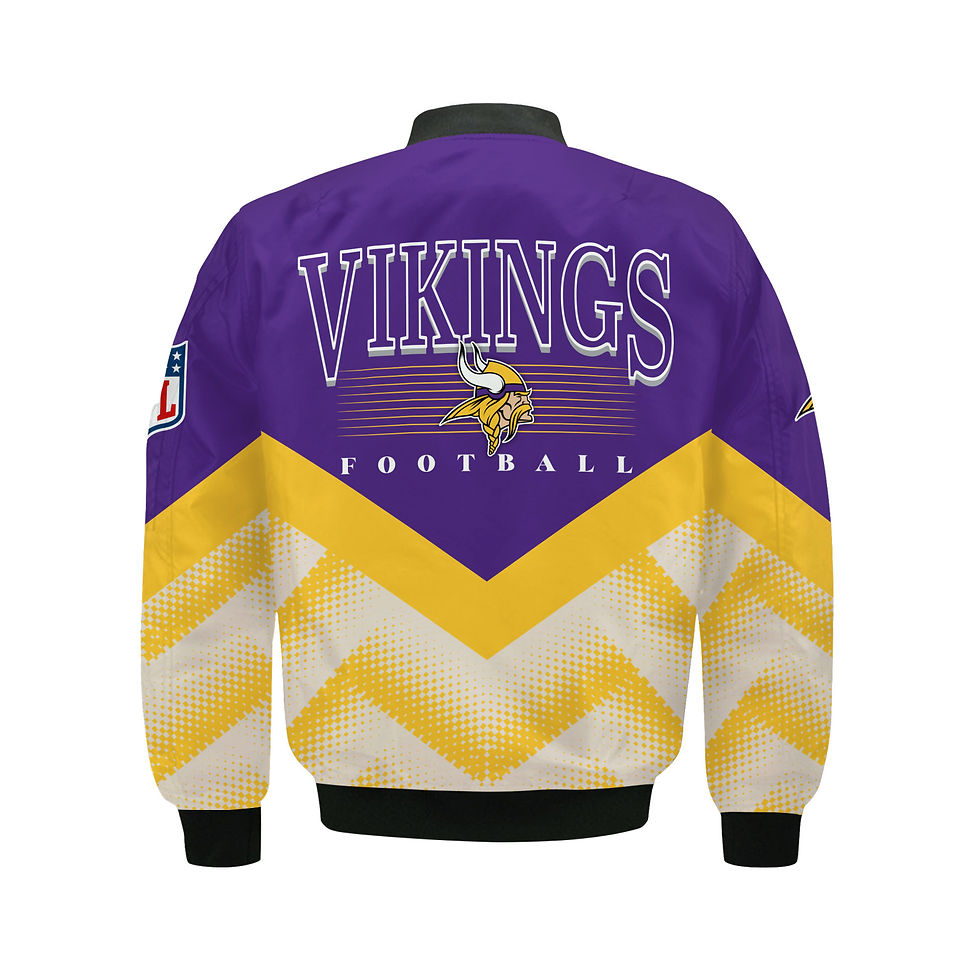 Thumbnail: Minnesota Vikings Football Team 2024 - 25 We Are One Bomber Jacket