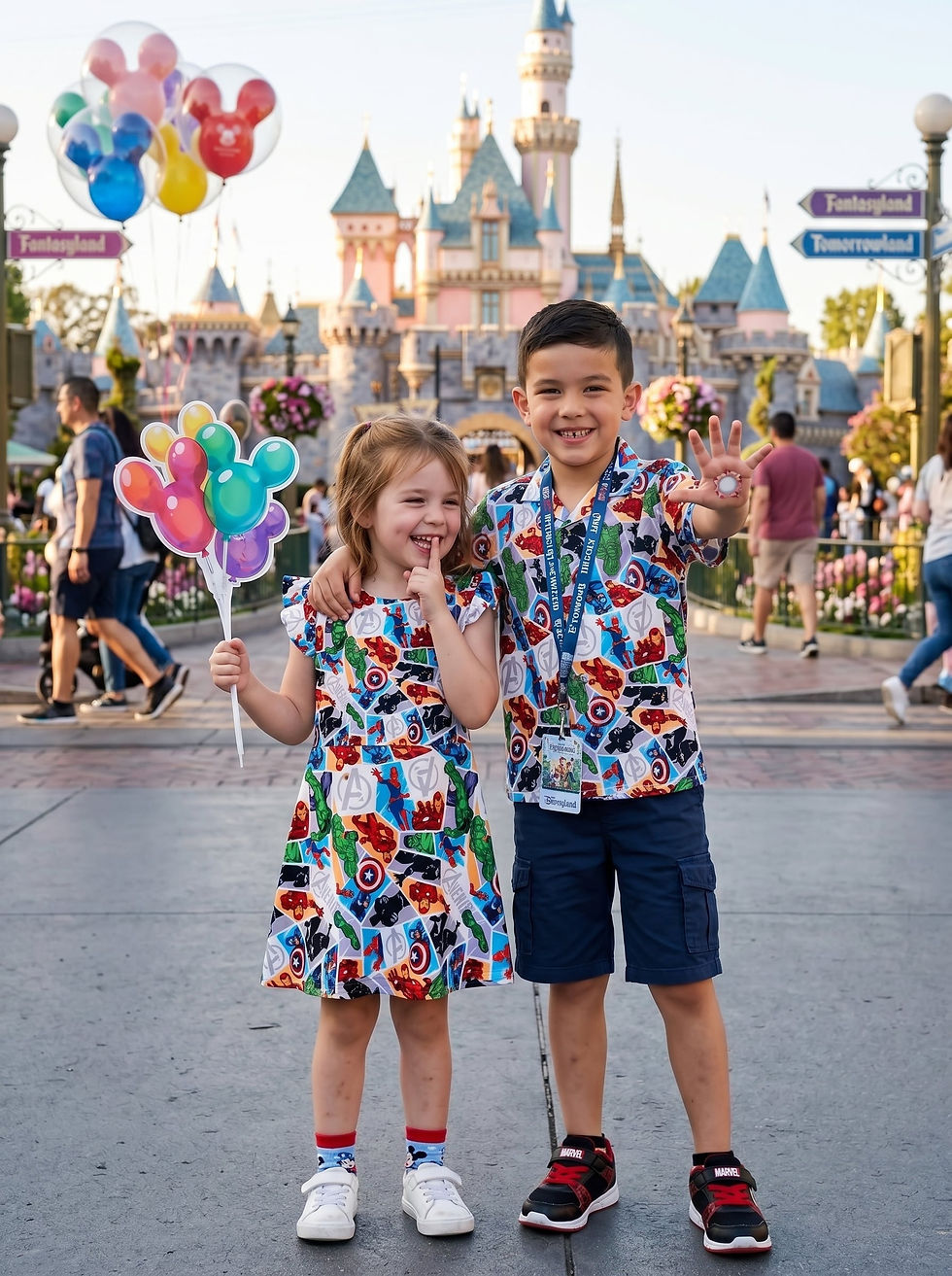 Thumbnail: Marvel Avengers Matching Family Set, Vacation Outfit, Trip Clothes
