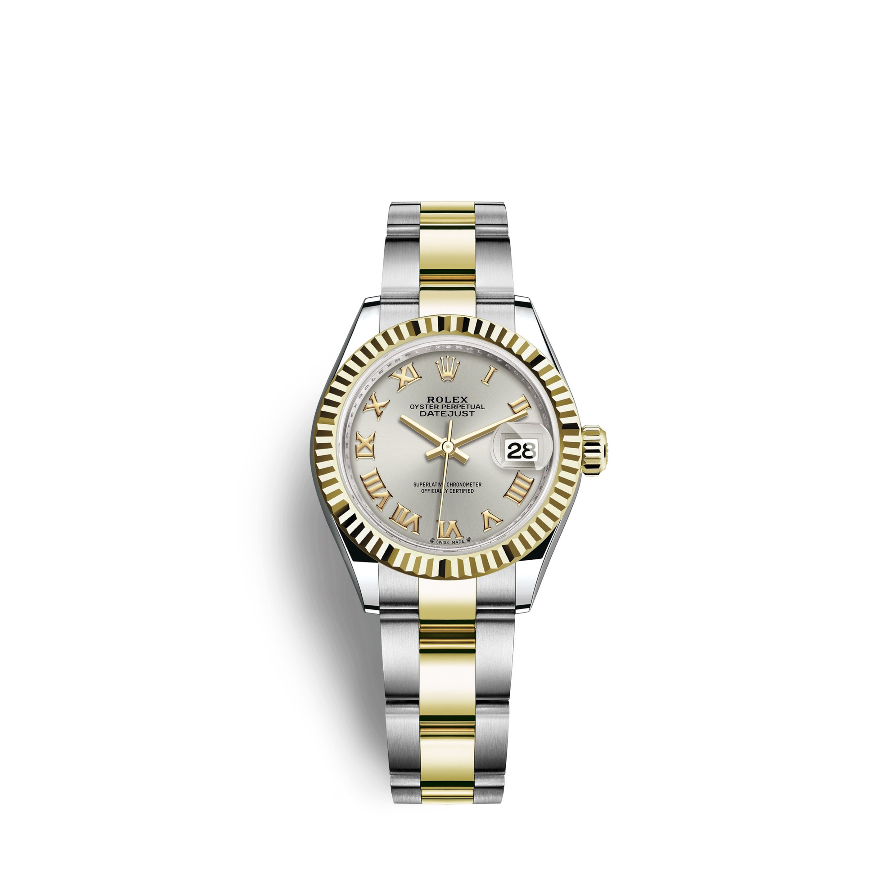 Rolex Lady-Datejust 28, Oystersteel and 18k Yellow Gold Ref# 279173-0006