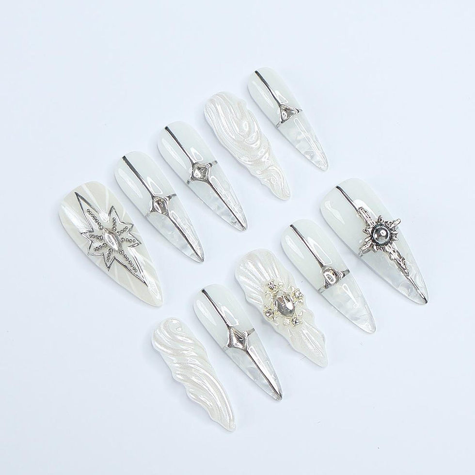 Thumbnail: press on nails, custom press on nails, fake nails, Nails Art