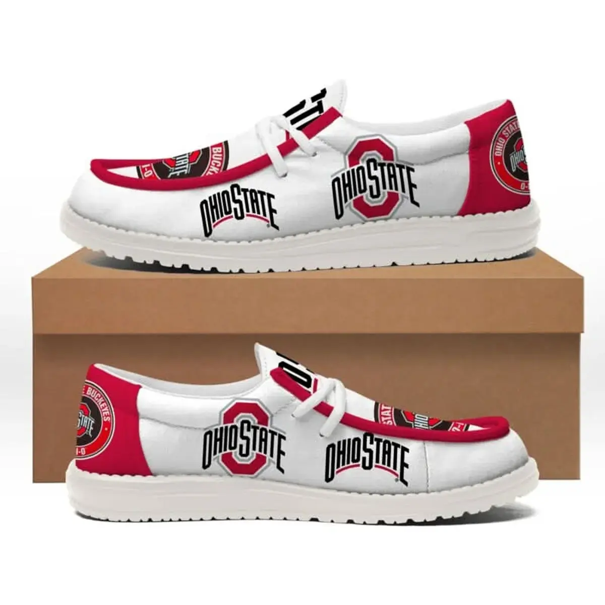 Ohio State Buckeyes Custom Air-Style Sneakers V.3
