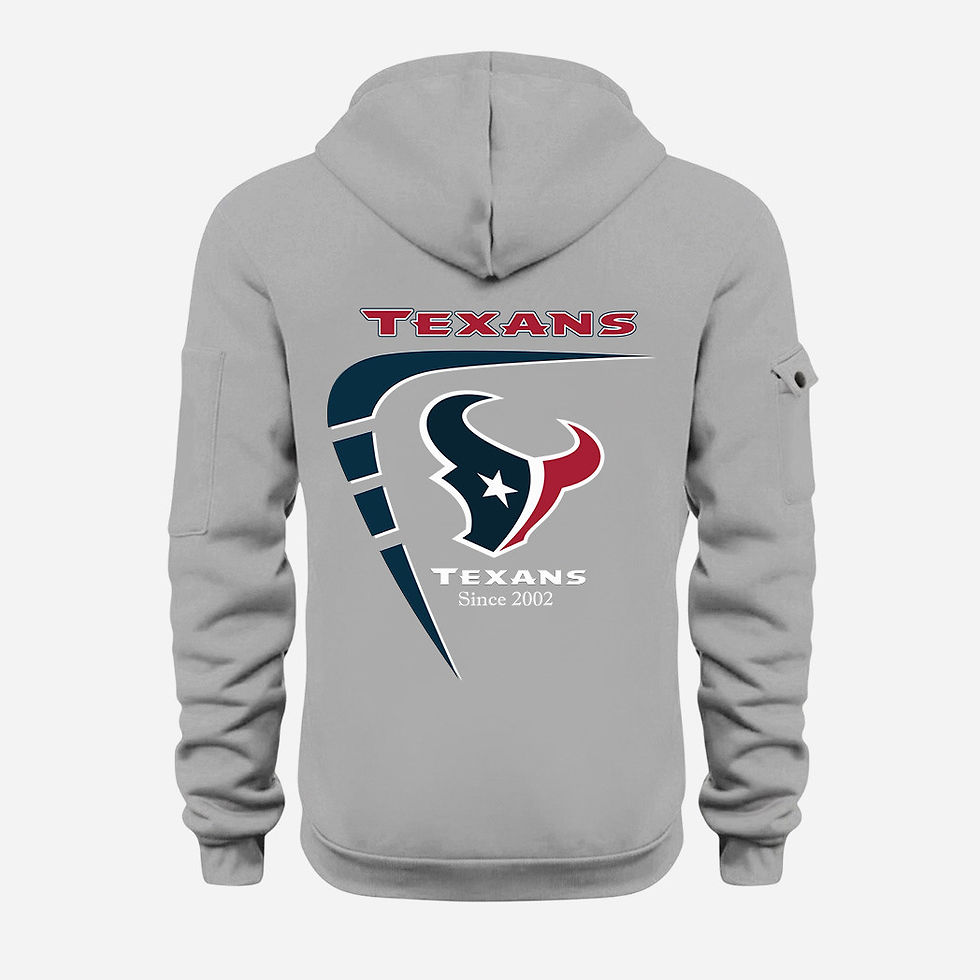 Thumbnail: Houston Texans Grey Quarter Zip Hoodie