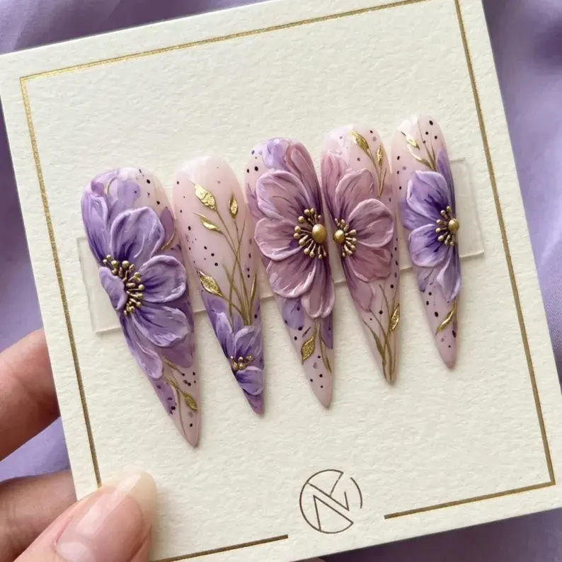 press on nails, custom press on nails, fake nails, Nails Art