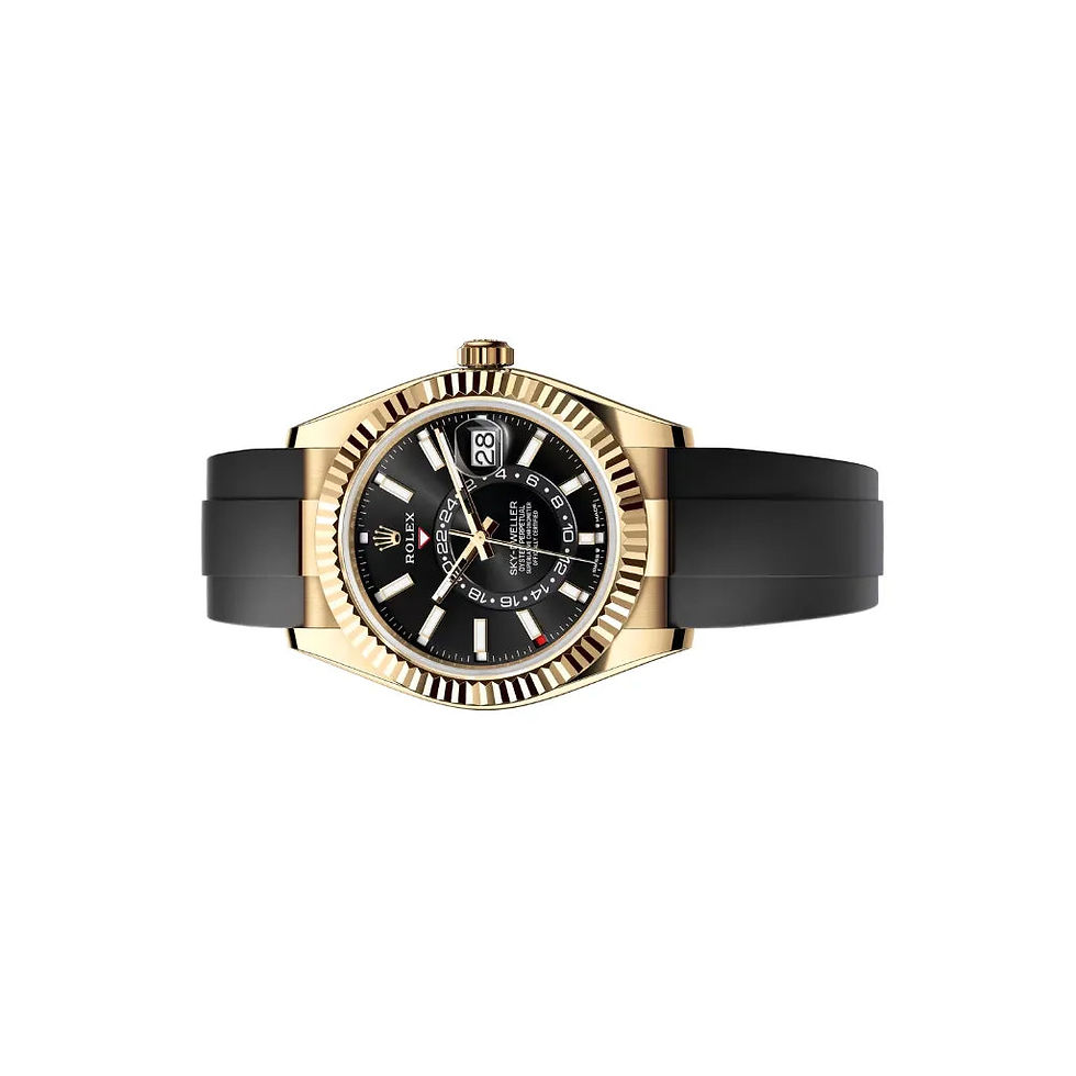 Thumbnail: Rolex Sky-Dweller Oysterflex Men’s Watch With Dial Design