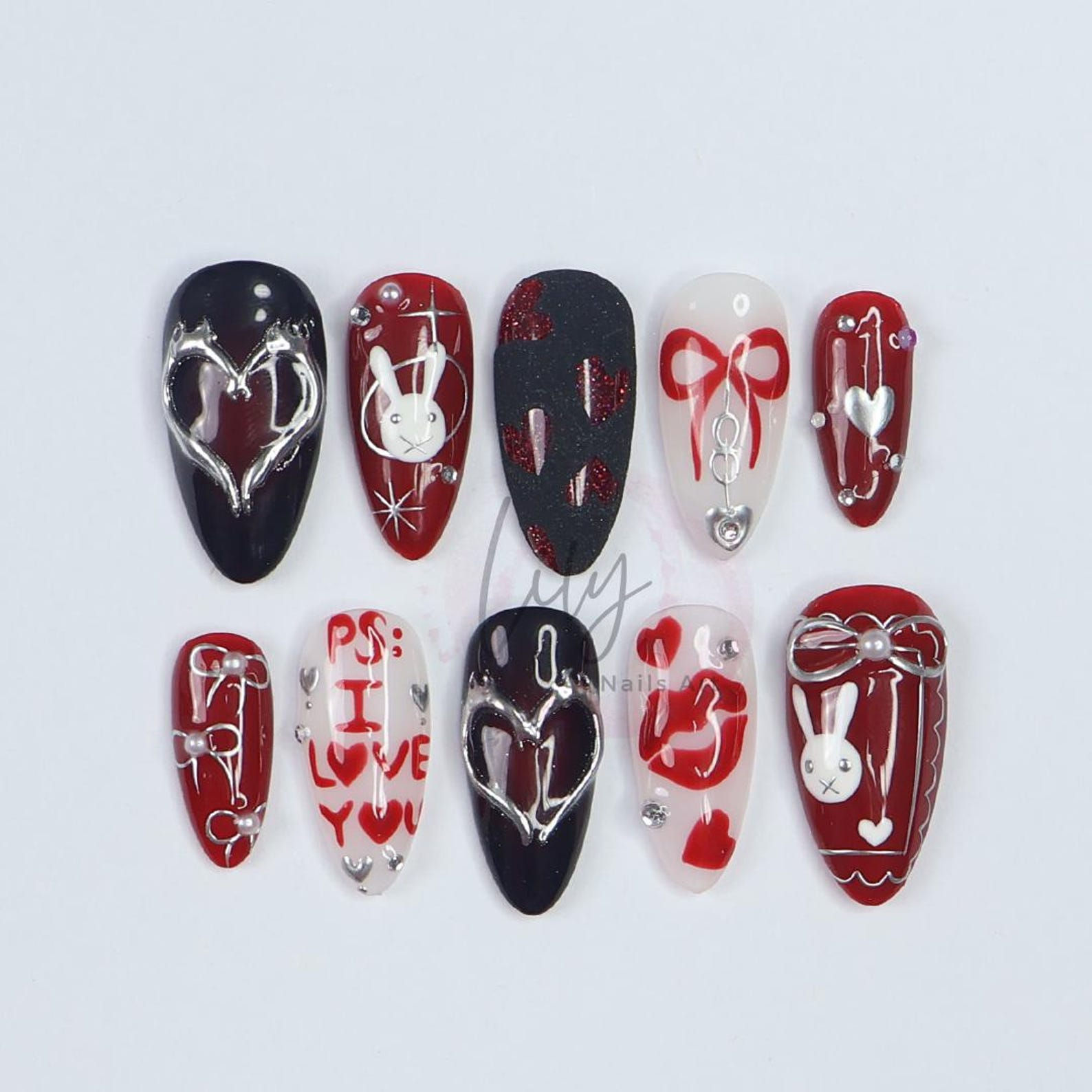 press on nails, custom nails, fake nails, Nails Art, custom nail, Gift for her