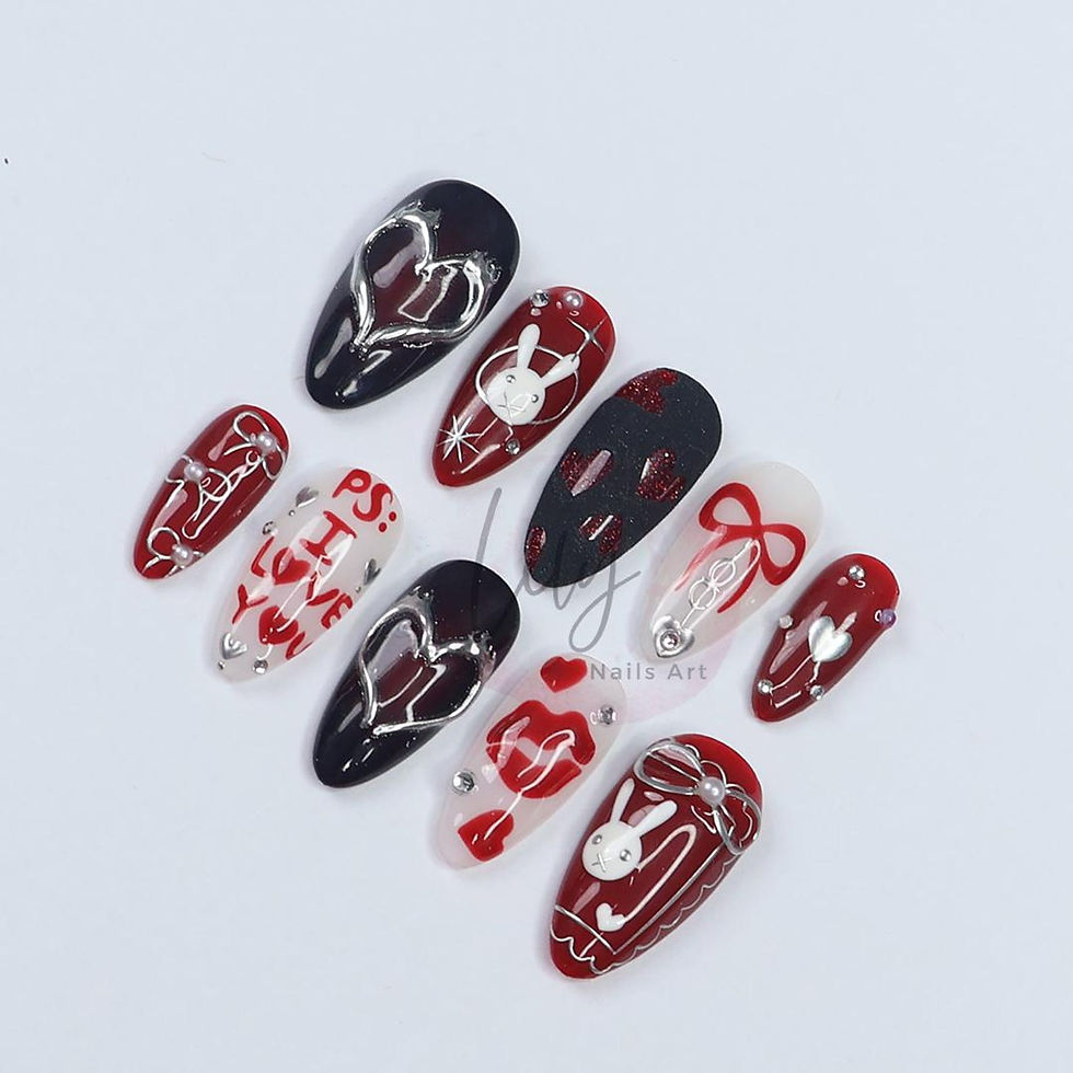 Thumbnail: press on nails, custom nails, fake nails, Nails Art, custom nail, Gift for her