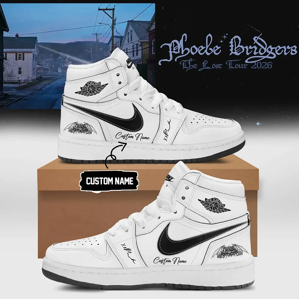 Thumbnail: Phoebe Bridgers The Lost Tour Custom Air Force 1 - Air Jordan 1 Shoes Sneaker
