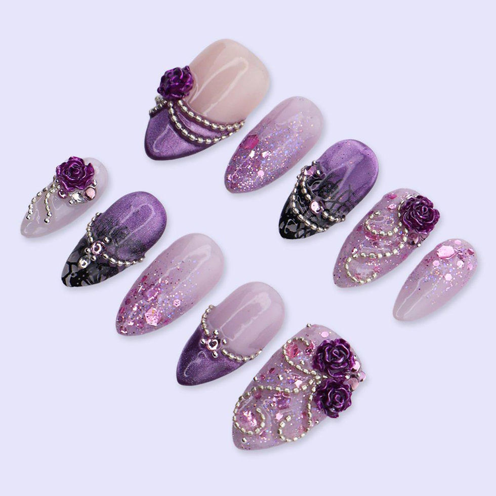 Thumbnail: press on nails, custom nails, fake nails, Nails Art, custom nail, Gift for her
