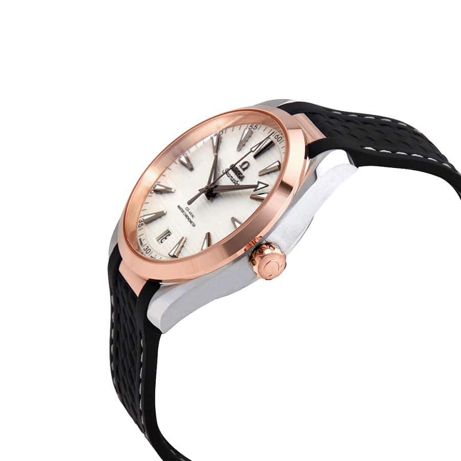 Thumbnail: Omega Seamaster Aqua Terra 220.22.41.21.02.001 Silver Dial Rubber Strap Watch