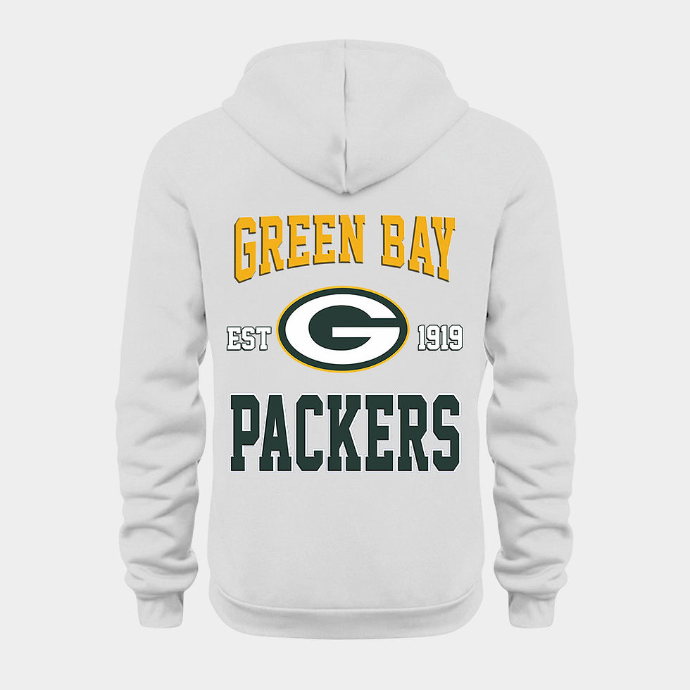 Thumbnail: Green Bay Packers White Quarter Zip Hoodie
