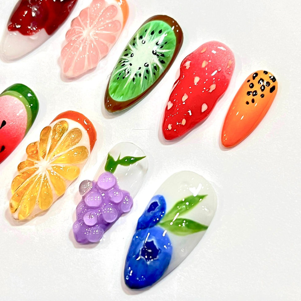 Thumbnail: press on nails, custom press on nails, fake nails, Nails Art