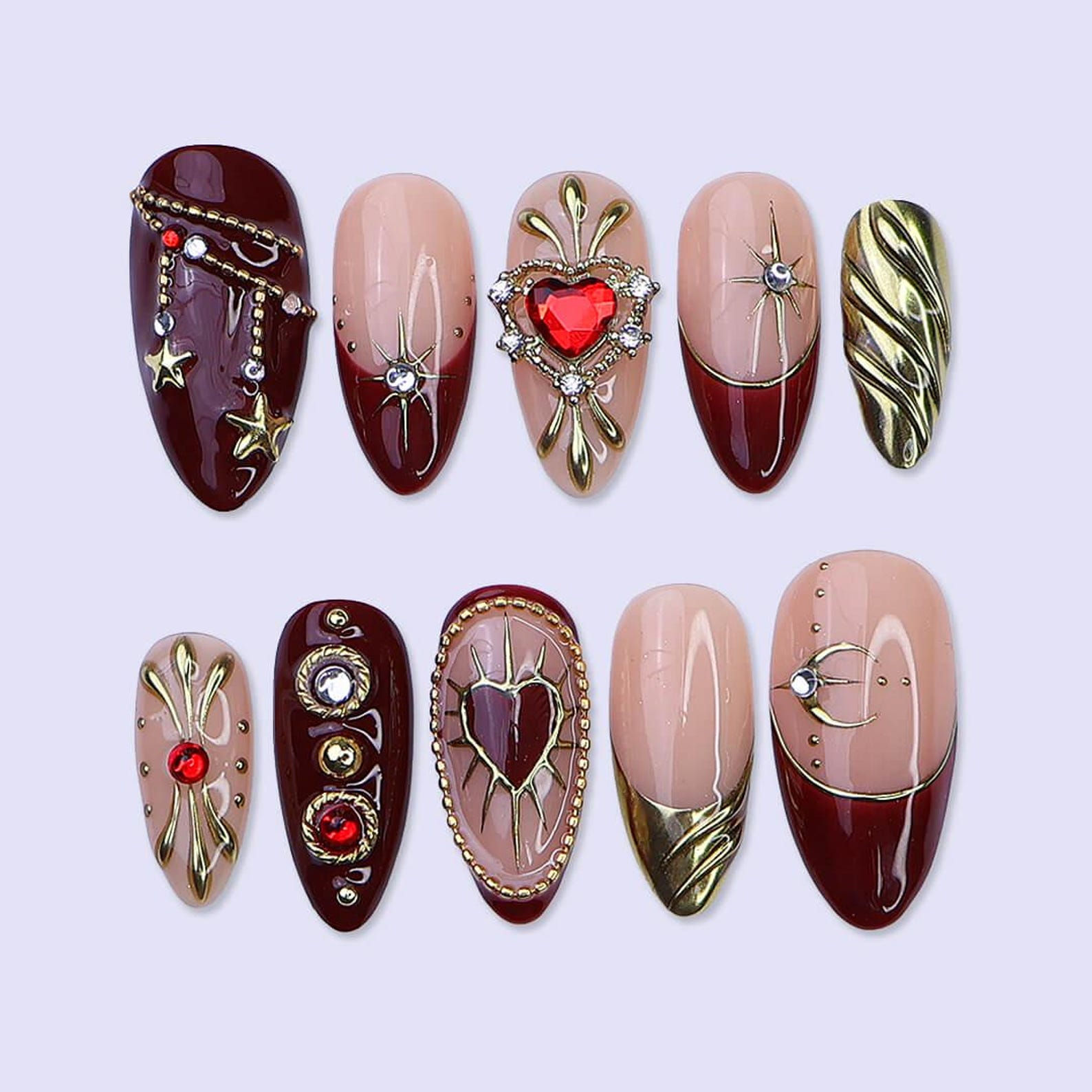press on nails, custom press on nails, fake nails, Nails Art