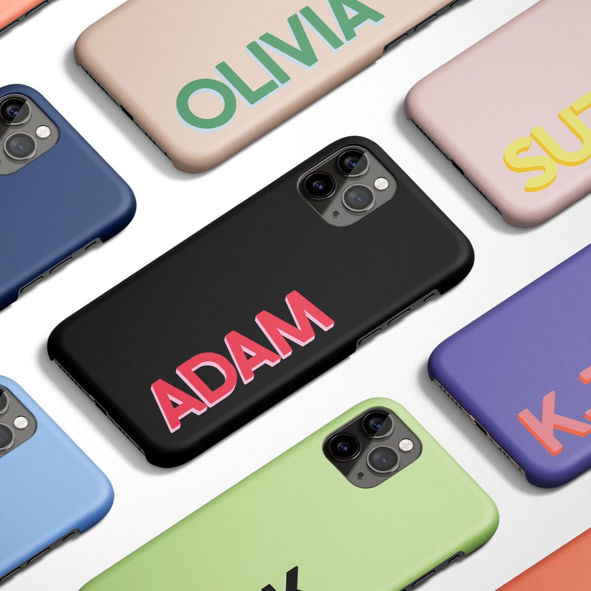 Personalized Monogram Initial Phone Case | Custom Large Hard Monogram Initi [59]