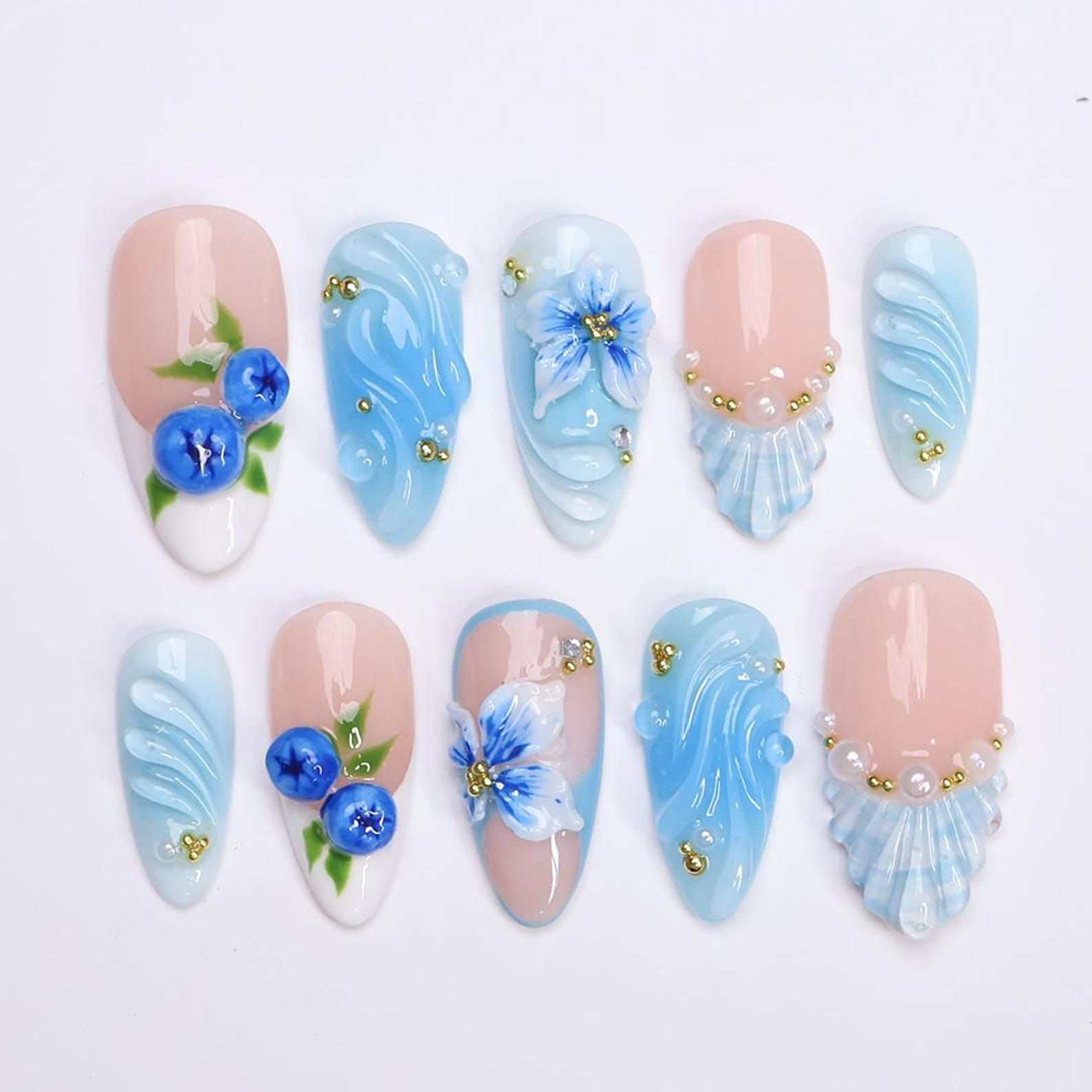 press on nails, custom press on nails, fake nails, Nails Art