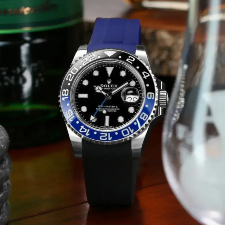 Thumbnail: Rolex GMT-Master Blue Rubber Strap