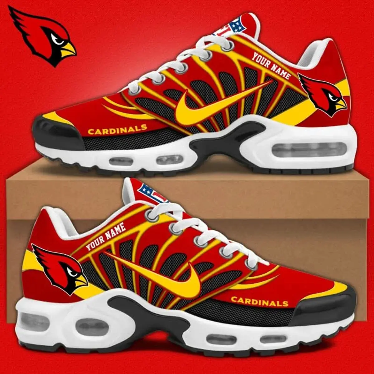 Arizona Cardinals Custom Air-Style Sneakers V.8