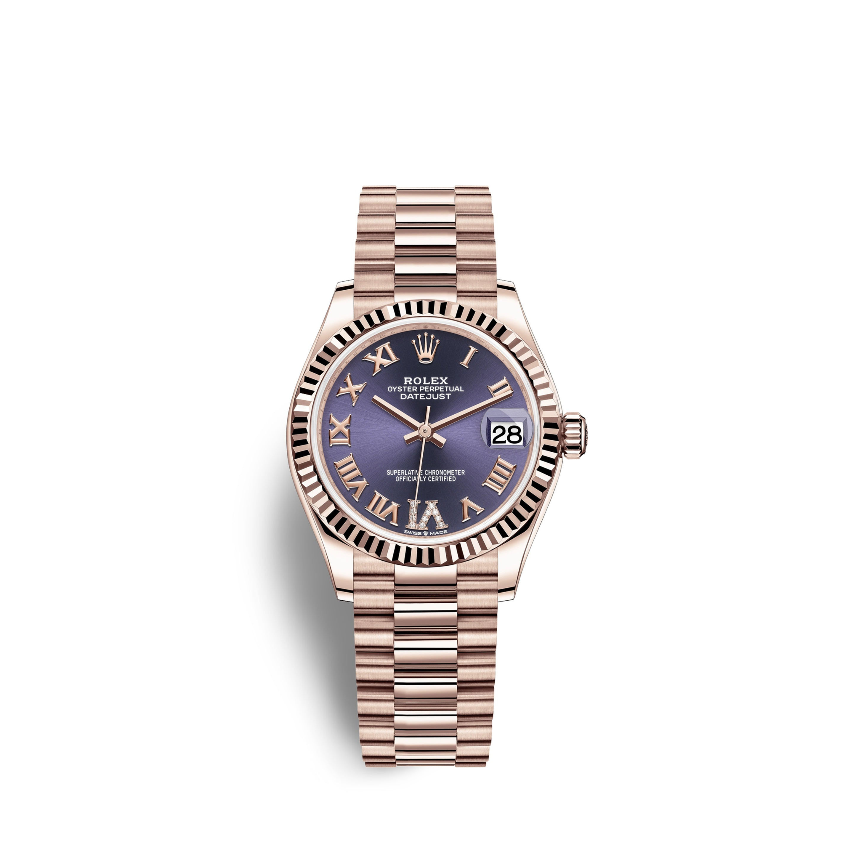 Rolex Datejust 31, 18k Everose Gold Ref# 278275-0029