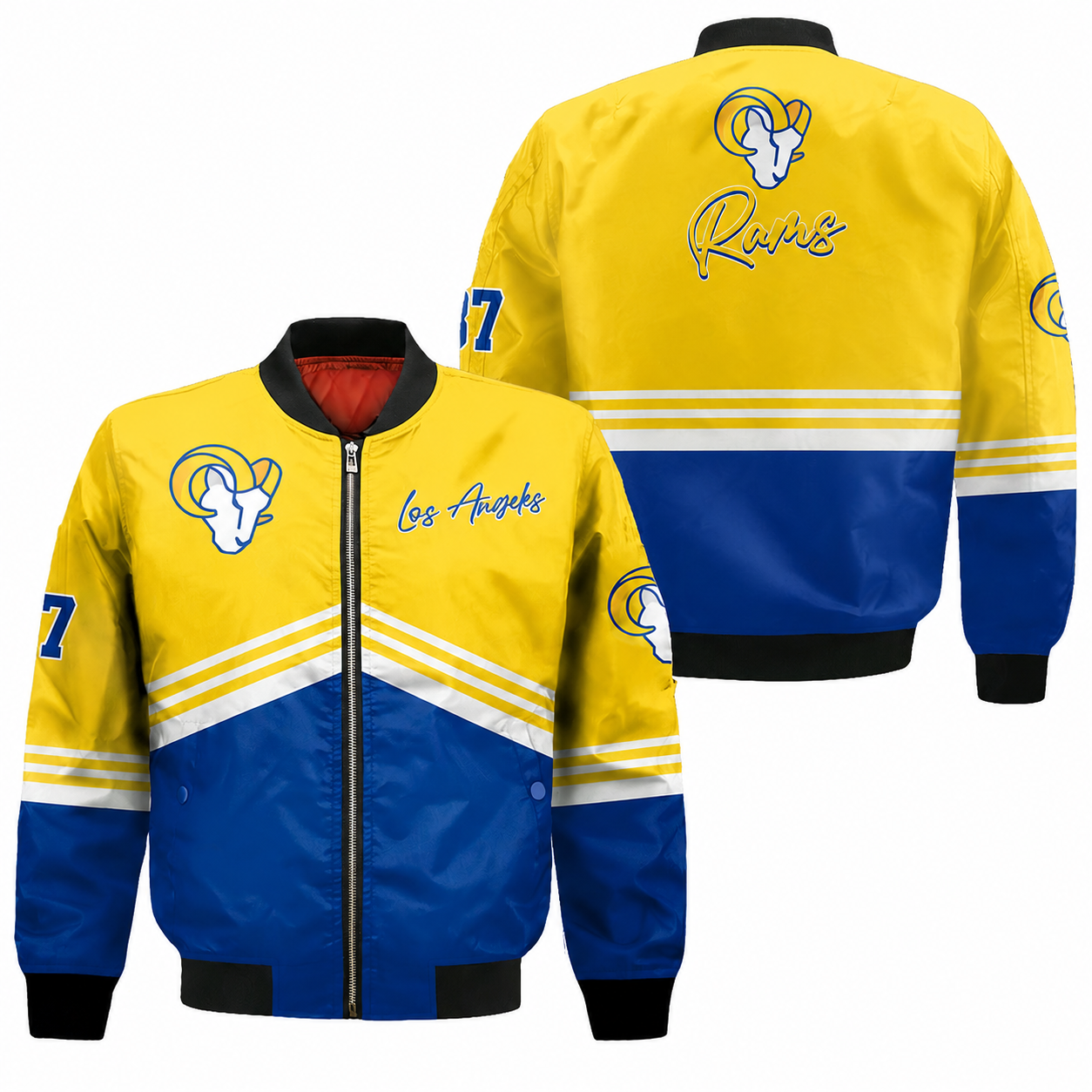 Los Angeles Rams National Football League AOP Bomber Jacket