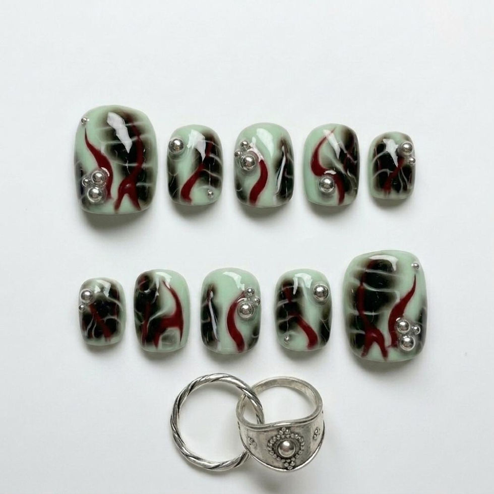 Thumbnail: press on nails, custom nails, fake nails, Nails Art, custom nail, Gift for her