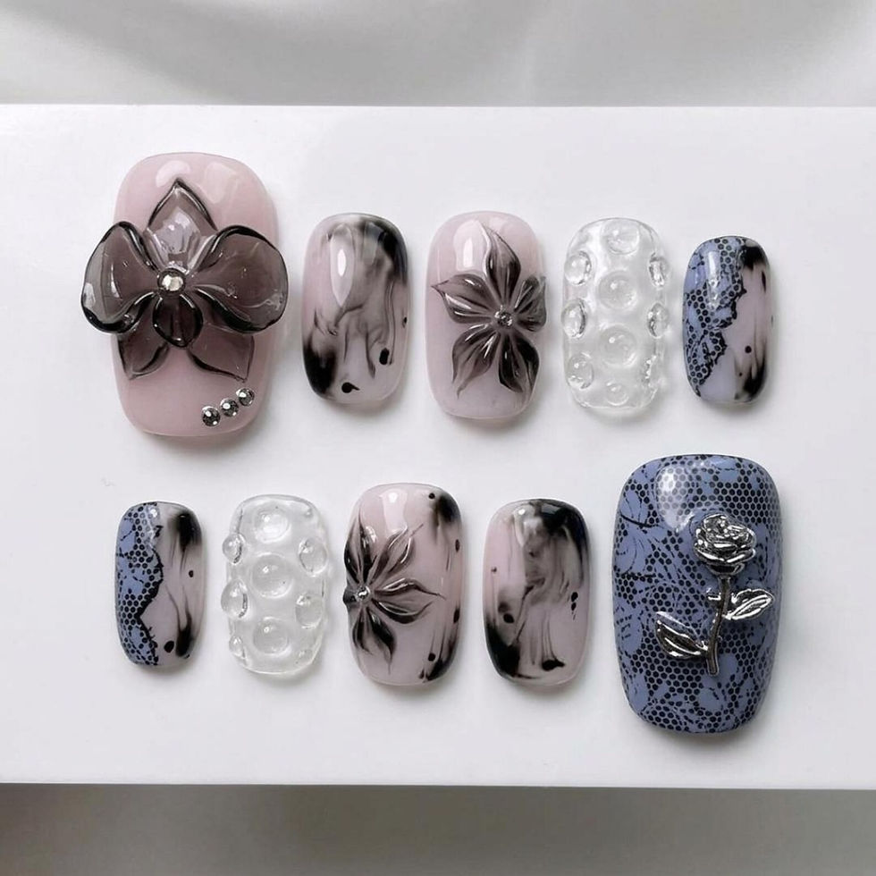 Thumbnail: press on nails, custom nails, fake nails, Nails Art, custom nail, Gift for her