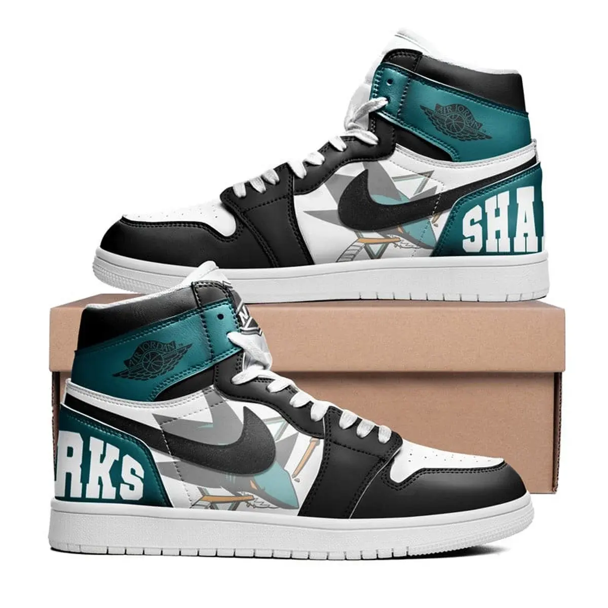 San Jose Sharks Premium NHL Teams High Top Sneakers